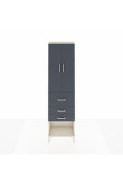 Arges Dolap 3 Raflı 3 Çekmeceli 2 Kapaklı 60x30x221 Aytaşı-Antrasit