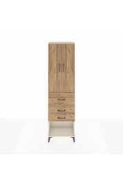 Arges Dolap 3 Raflı 3 Çekmeceli 2 Kapaklı 60x30x221 Aytaşı-Çam