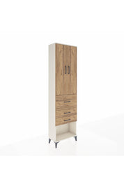 Arges Dolap 3 Raflı 3 Çekmeceli 2 Kapaklı 60x30x221 Aytaşı-Çam
