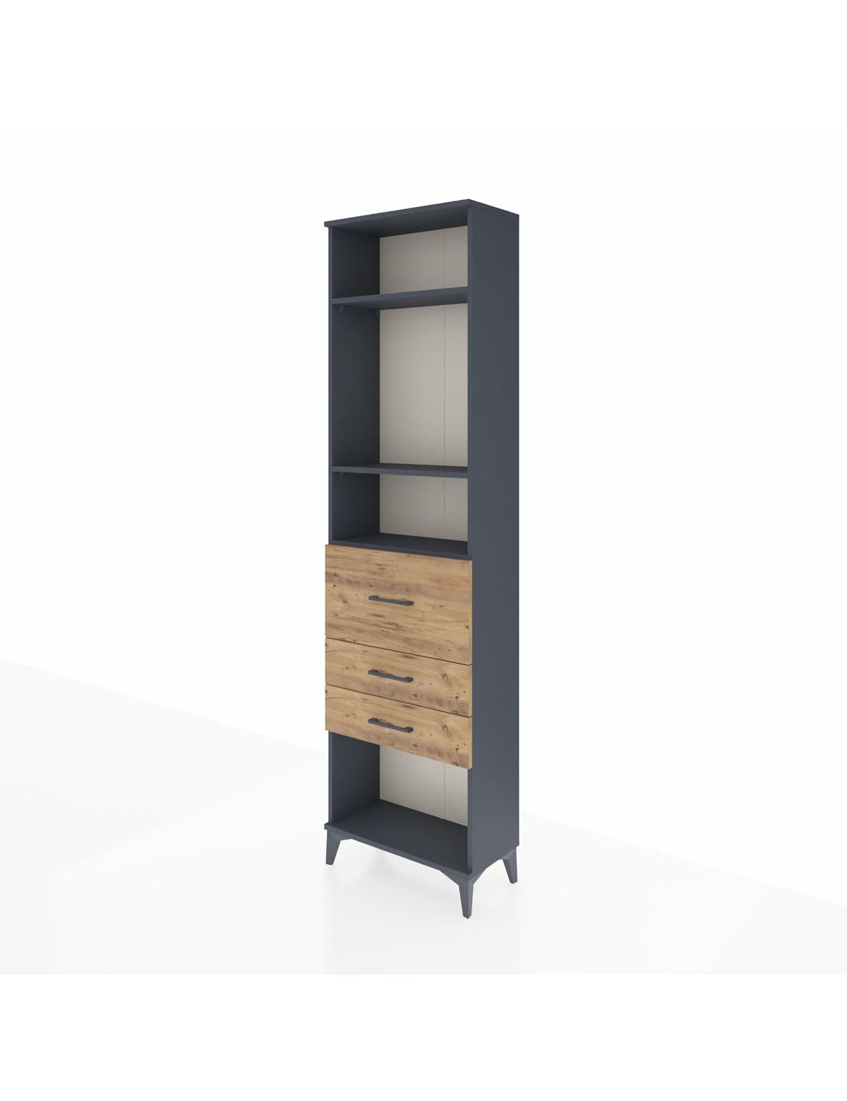 Arges Dolap 3 Raflı 3 Çekmeceli 60x30x221 - S29M150V6A