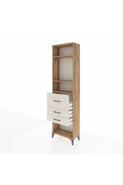 Arges Dolap 3 Raflı 3 Çekmeceli 60x30x221 Çam-Aytaşı
