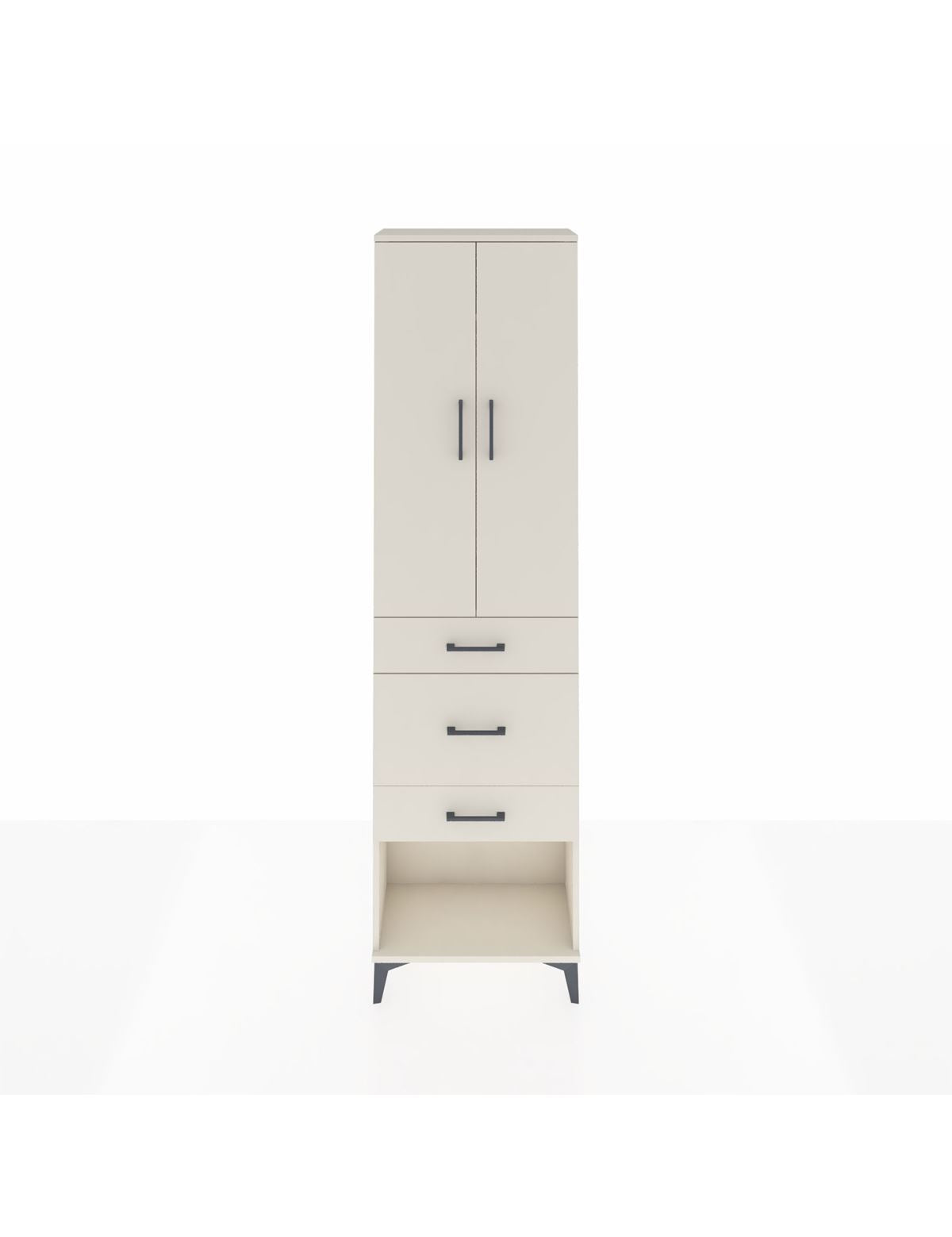 Arges Dolap 2 Raflı 3 Çekmeceli Tek Askılı 60x30x221 Aytaşı-Aytaşı