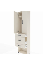 Arges Dolap 2 Raflı 3 Çekmeceli Tek Askılı 60x30x221 Aytaşı-Aytaşı