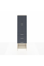 Arges Dolap 2 Raflı 3 Çekmeceli Tek Askılı 60x30x221 Aytaşı-Antrasit