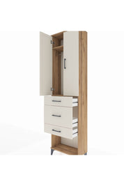 Arges Dolap 2 Raflı 3 Çekmeceli Tek Askılı 60x30x221 Çam-Aytaşı