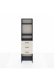 Arges Dolap 3 Raflı 3 Çekmeceli 60x30x221 Antrasit-Aytaşı