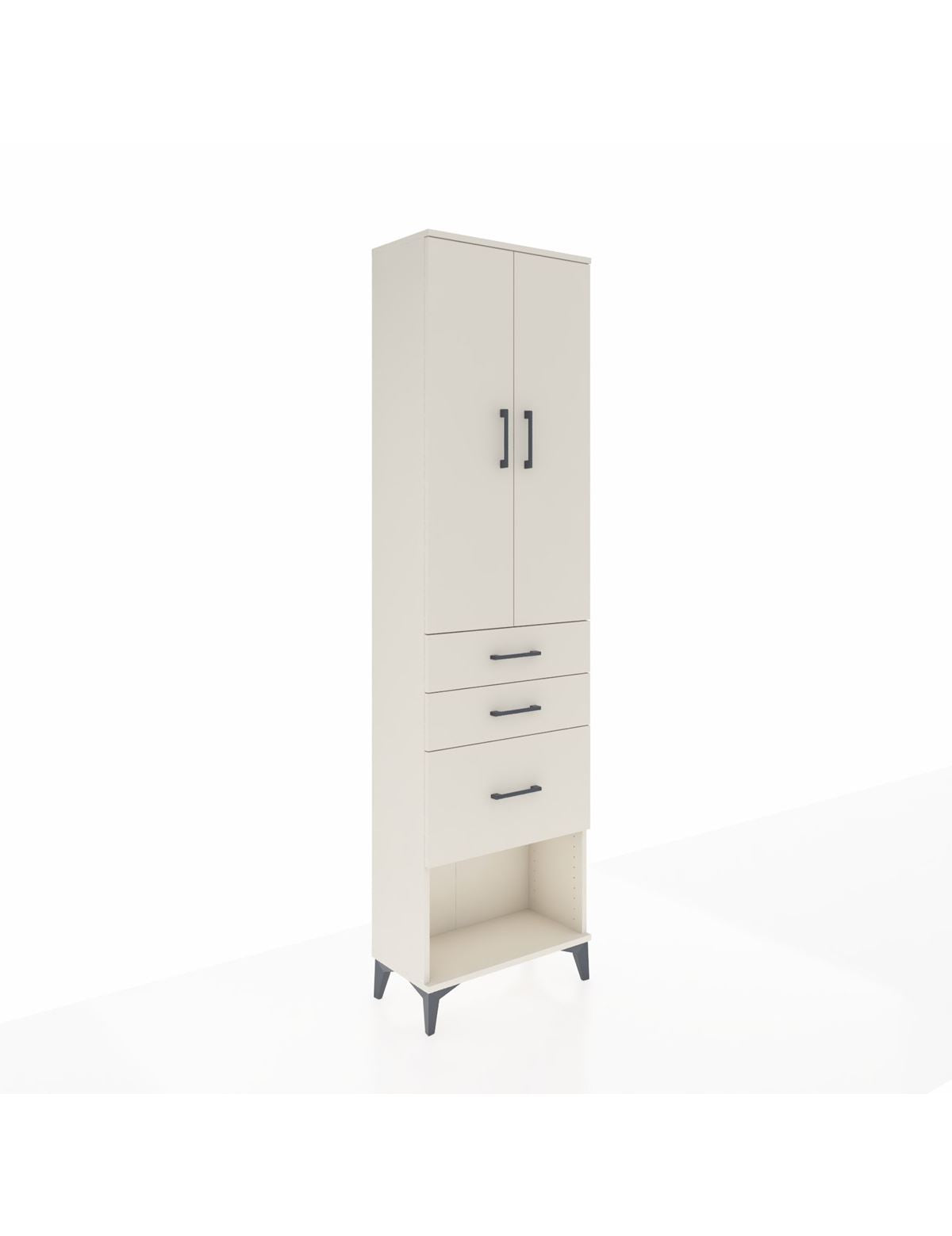 Arges Dolap 2 Raflı 3 Çekmeceli Tek Askılı 60x30x221 Aytaşı-Aytaşı