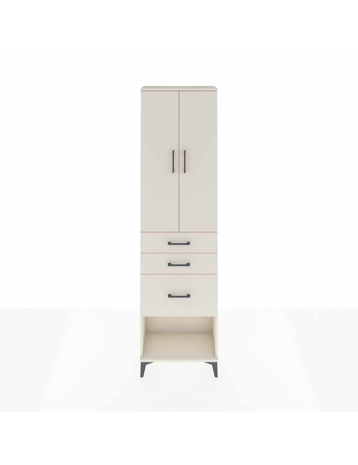 Arges Dolap 2 Raflı 3 Çekmeceli Tek Askılı 60x30x221 Aytaşı-Aytaşı