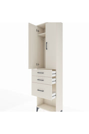 Arges Dolap 2 Raflı 3 Çekmeceli Tek Askılı 60x30x221 Aytaşı-Aytaşı