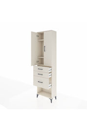 Arges Dolap 3 Raflı 3 Çekmeceli 2 Kapaklı 60x30x221 Aytaşı-Aytaşı