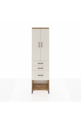 Arges Dolap 3 Raflı 3 Çekmeceli 2 Kapaklı 60x30x221