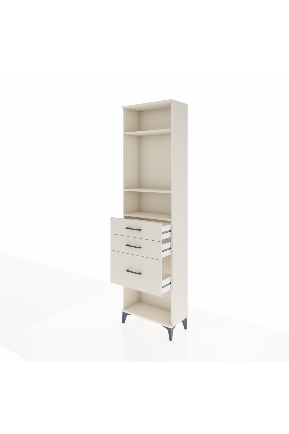 Arges Dolap 3 Raflı 3 Çekmeceli 60x30x221 Aytaşı-Aytaşı