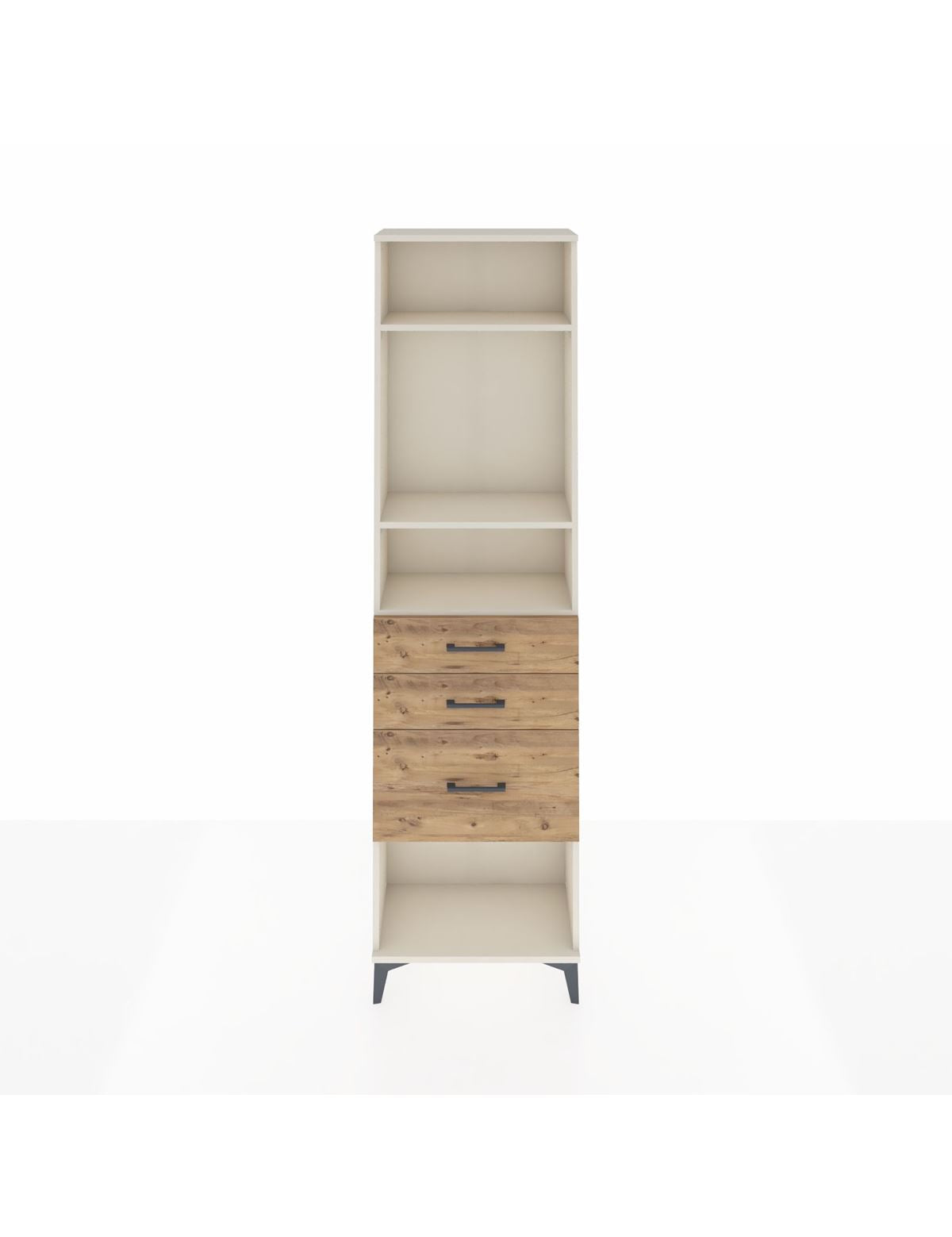 Arges Dolap 3 Raflı 3 Çekmeceli 60x30x221 Aytaşı-Çam