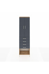Arges Dolap 2 Raflı 4 Çekmeceli Tek Askılı 60x30x221