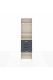 Arges Dolap 3 Raflı 4 Çekmeceli 60x30x221 Aytaşı-Antrasit