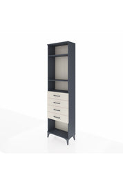 Arges Dolap 3 Raflı 4 Çekmeceli 60x30x221 Antrasit-Aytaşı