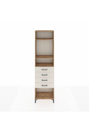 Arges Dolap 3 Raflı 4 Çekmeceli 60x30x221 Çam-Aytaşı