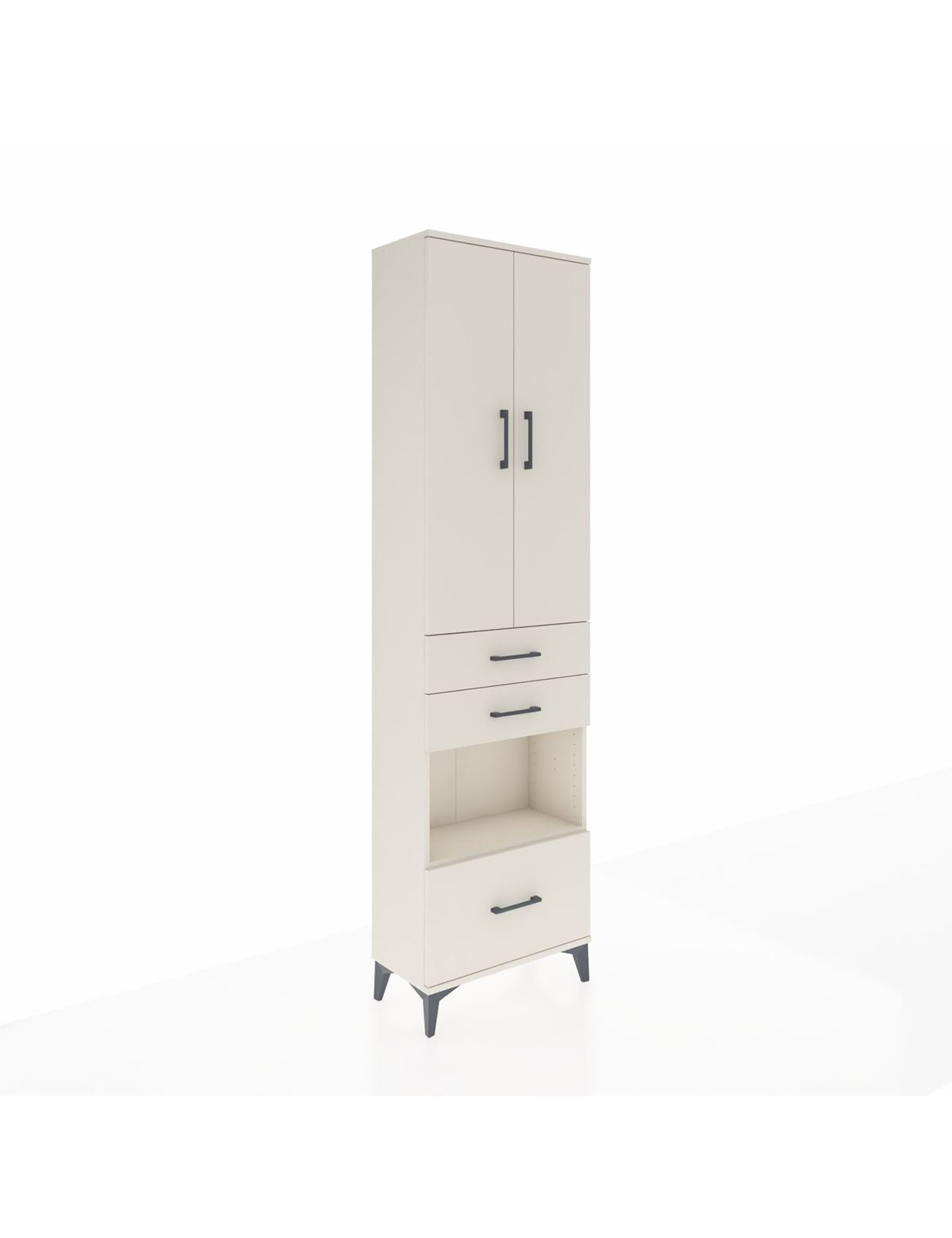 Arges Dolap 3 Raflı 3 Çekmeceli Tek Askılı 60x30x221 Aytaşı-Aytaşı