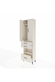 Arges Dolap 3 Raflı 3 Çekmeceli Tek Askılı 60x30x221 Aytaşı-Aytaşı