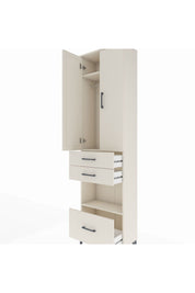 Arges Dolap 3 Raflı 3 Çekmeceli Tek Askılı 60x30x221 Aytaşı-Aytaşı