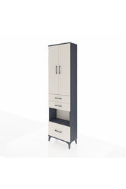 Arges Dolap 3 Raflı 3 Çekmeceli Tek Askılı 60x30x221 - S29M163V4A