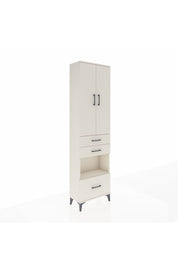 Arges Dolap 4 Raflı 3 Çekmeceli 2 Kapaklı 60x30x221 Aytaşı-Aytaşı