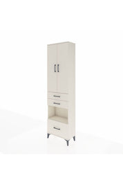 Arges Dolap 4 Raflı 3 Çekmeceli 2 Kapaklı 60x30x221 Aytaşı-Aytaşı