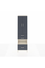 Arges Dolap 4 Raflı 3 Çekmeceli 2 Kapaklı 60x30x221 Aytaşı-Antrasit