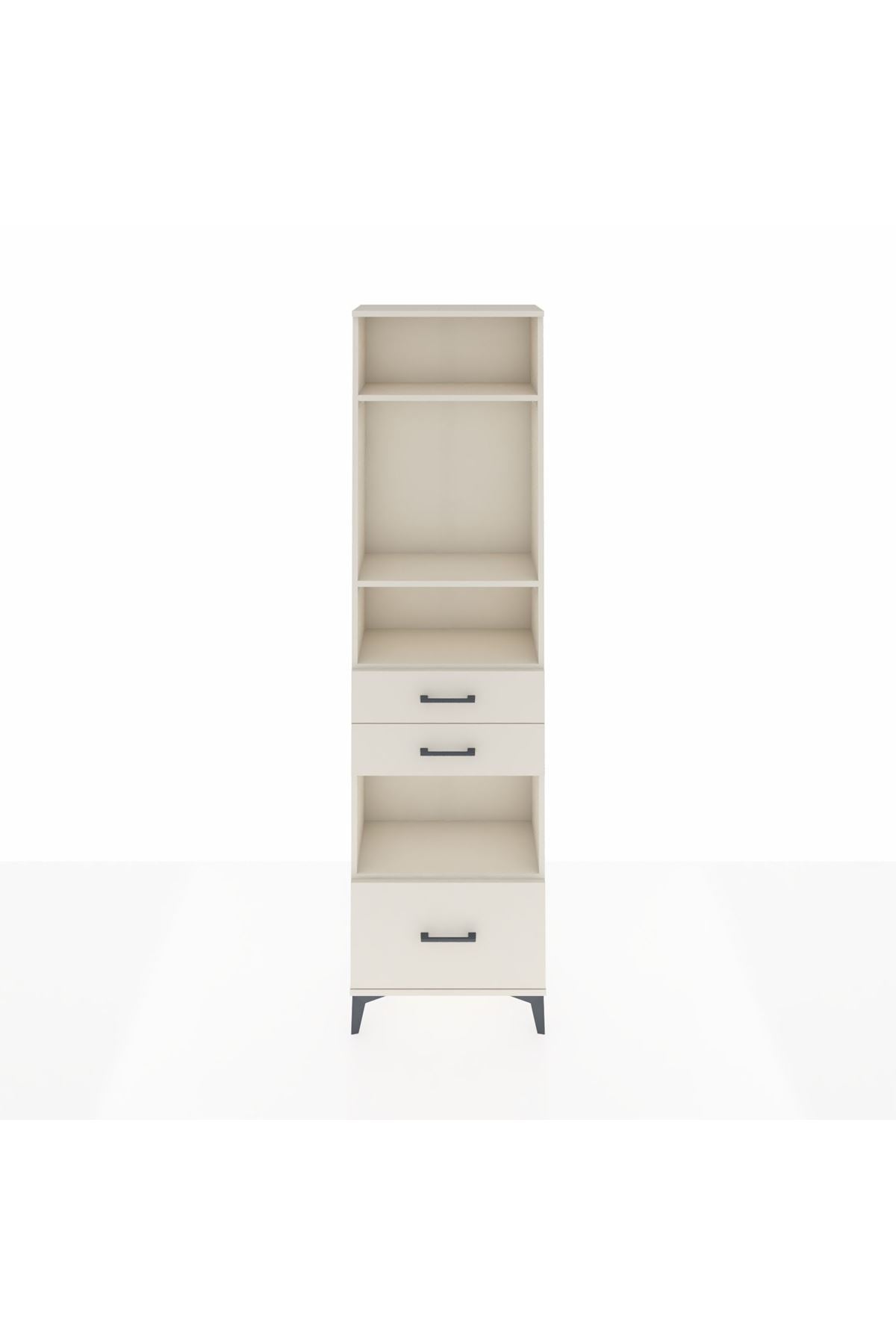 Arges Dolap 4 Raflı 3 Çekmeceli 60x30x221 Aytaşı-Aytaşı