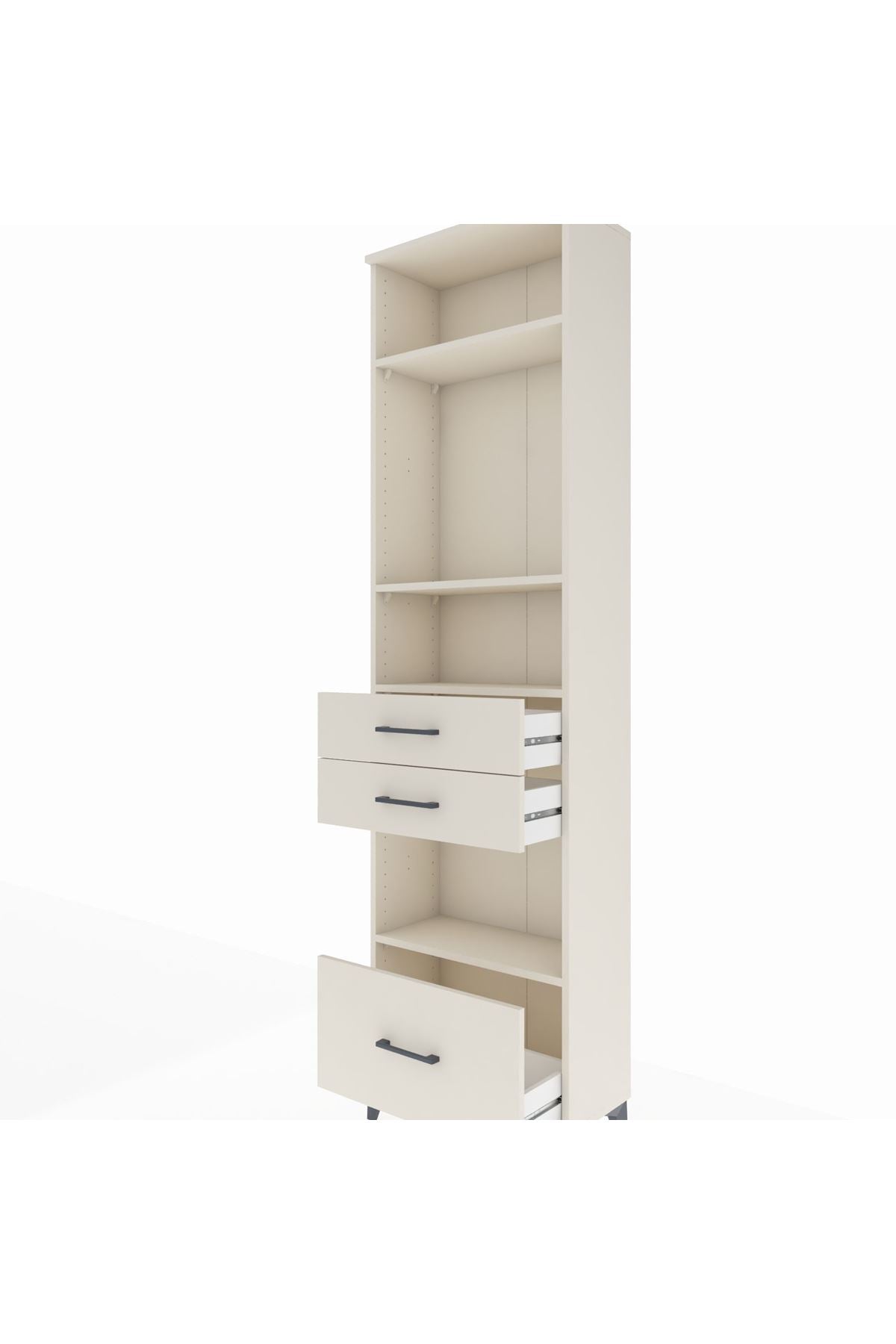 Arges Dolap 4 Raflı 3 Çekmeceli 60x30x221 Aytaşı-Aytaşı