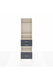 Arges Dolap 4 Raflı 3 Çekmeceli 60x30x221 Aytaşı-Antrasit