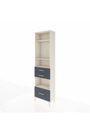 Arges Dolap 4 Raflı 3 Çekmeceli 60x30x221 Aytaşı-Antrasit