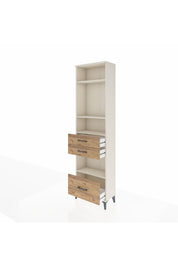 Arges Dolap 4 Raflı 3 Çekmeceli 60x30x221 Aytaşı-Çam