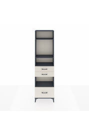 Arges Dolap 4 Raflı 3 Çekmeceli 60x30x221 Antrasit-Aytaşı