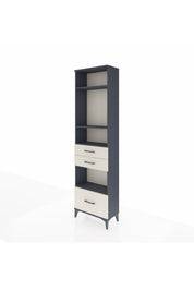 Arges Dolap 4 Raflı 3 Çekmeceli 60x30x221 Antrasit-Aytaşı