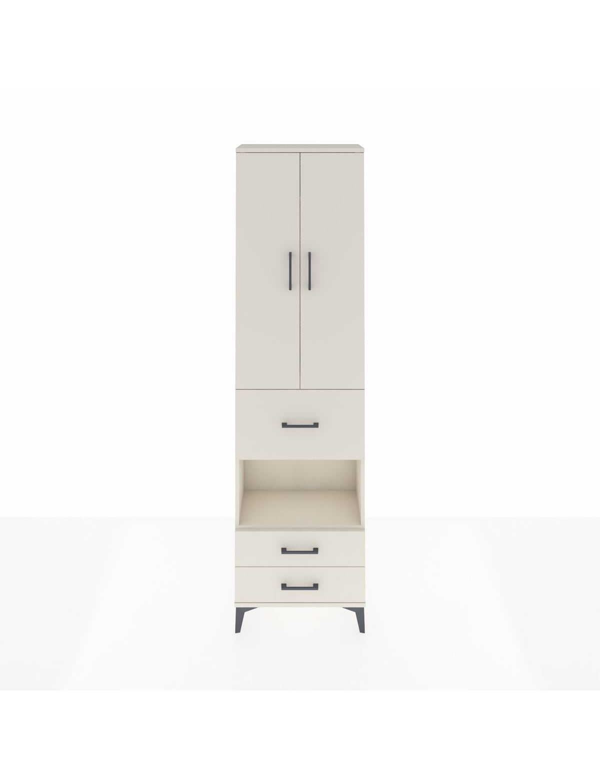 Arges Dolap 3 Raflı 3 Çekmeceli Tek Askılı 60x30x221 Aytaşı-Aytaşı