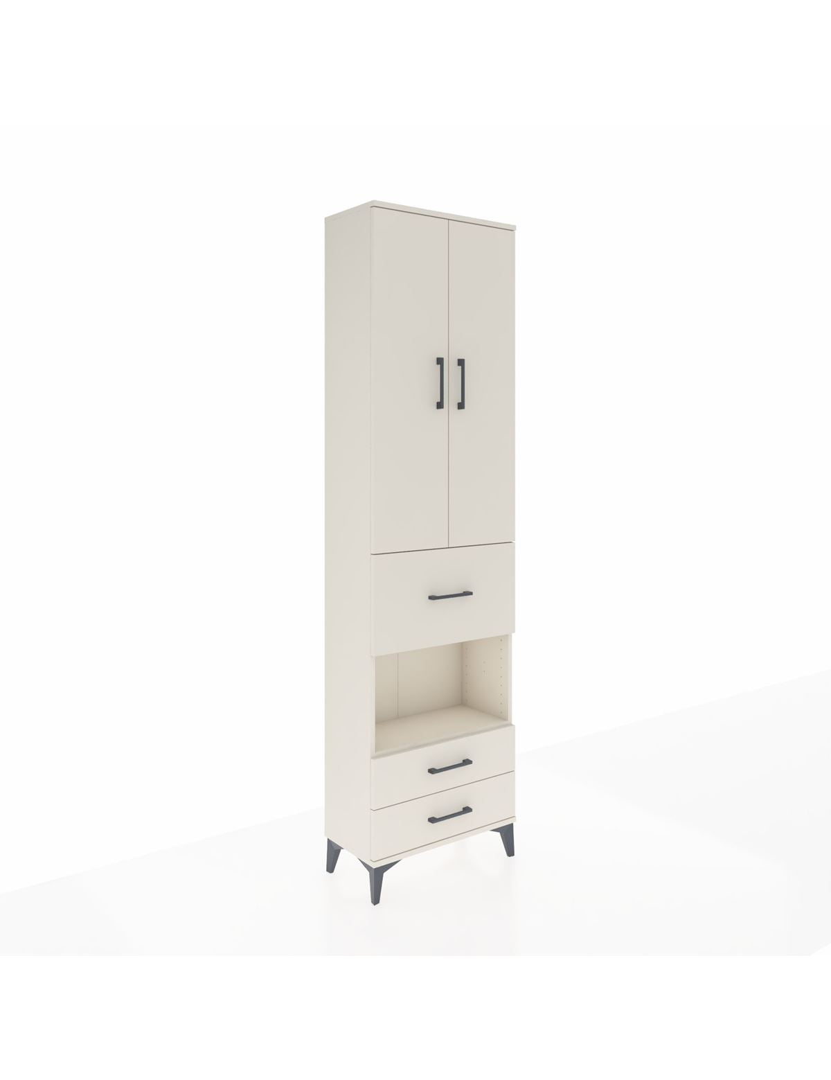 Arges Dolap 3 Raflı 3 Çekmeceli Tek Askılı 60x30x221 Aytaşı-Aytaşı