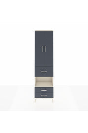 Arges Dolap 3 Raflı 3 Çekmeceli Tek Askılı 60x30x221 Aytaşı-Antrasit