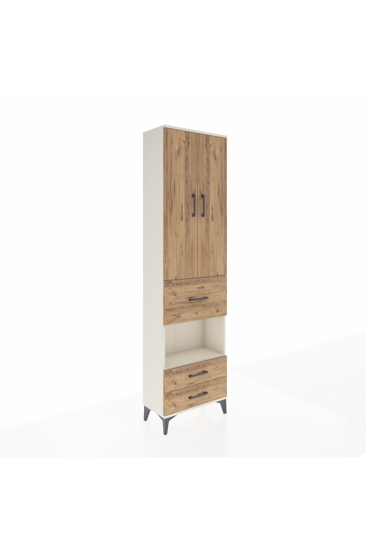 Arges Dolap 3 Raflı 3 Çekmeceli Tek Askılı 60x30x221 - S29M166V3A