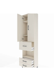 Arges Dolap 4 Raflı 3 Çekmeceli 2 Kapaklı 60x30x221 Aytaşı-Aytaşı