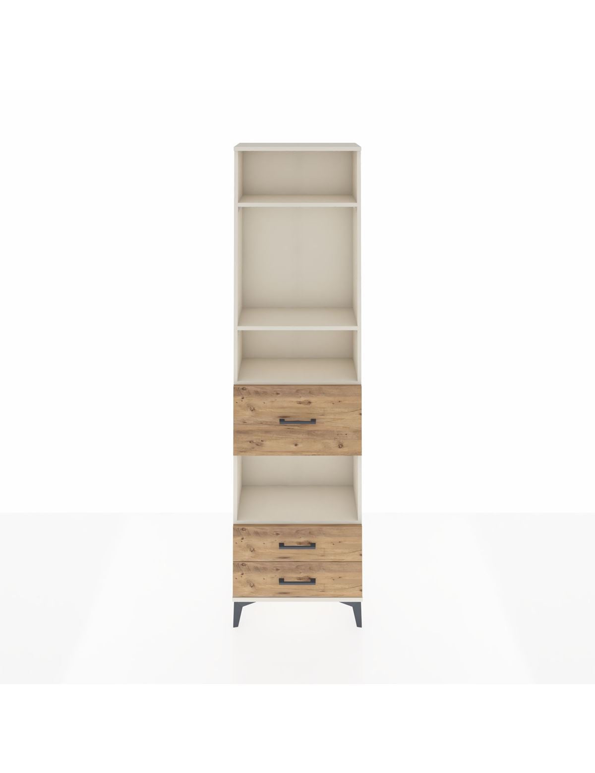 Arges Dolap 4 Raflı 3 Çekmeceli 60x30x221 Aytaşı-Çam