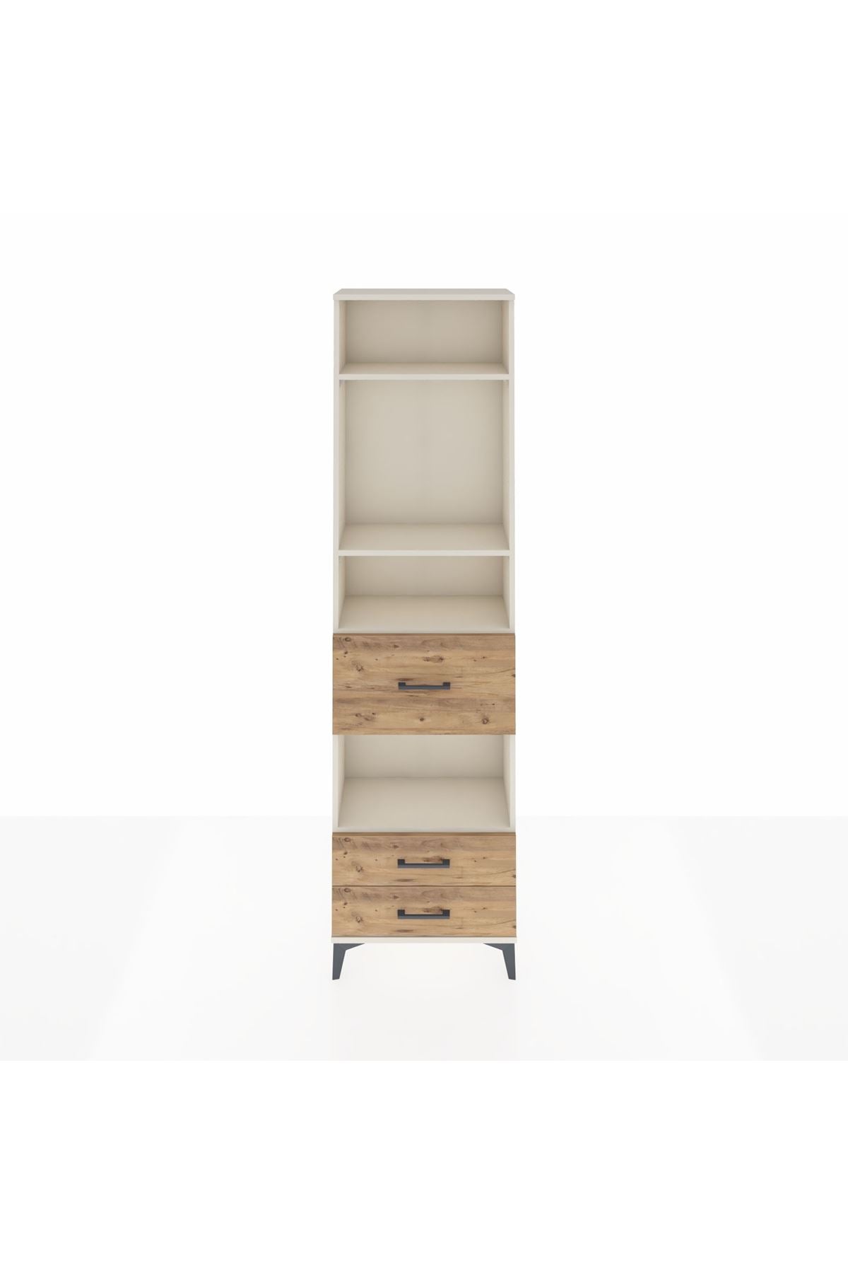 Arges Dolap 4 Raflı 3 Çekmeceli 60x30x221 Aytaşı-Çam