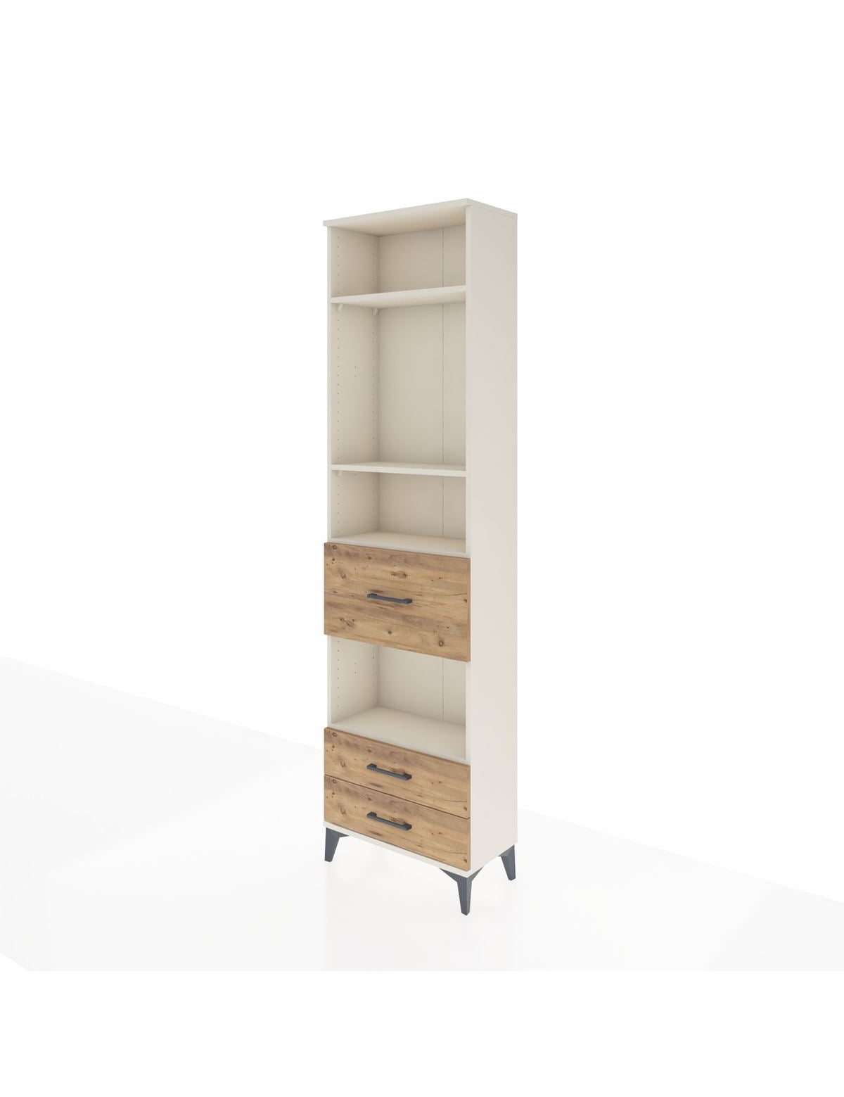 Arges Dolap 4 Raflı 3 Çekmeceli 60x30x221 - S29M168V3A