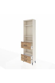 Arges Dolap 4 Raflı 3 Çekmeceli 60x30x221 Aytaşı-Çam