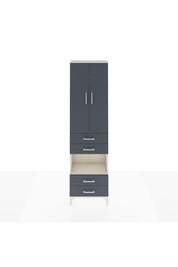 Arges Dolap 3 Raflı 4 Çekmeceli Tek Askılı 60x30x221 Aytaşı-Antrasit