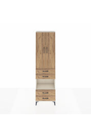 Arges Dolap 3 Raflı 4 Çekmeceli Tek Askılı 60x30x221 Aytaşı-Çam