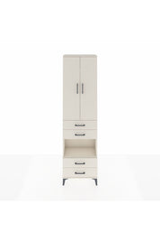 Arges Dolap 4 Raflı 4 Çekmeceli 2 Kapaklı 60x30x221 Aytaşı-Aytaşı