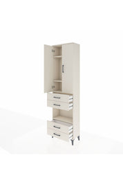 Arges Dolap 4 Raflı 4 Çekmeceli 2 Kapaklı 60x30x221 Aytaşı-Aytaşı