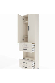 Arges Dolap 4 Raflı 4 Çekmeceli 2 Kapaklı 60x30x221 Aytaşı-Aytaşı