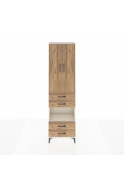 Arges Dolap 4 Raflı 4 Çekmeceli 2 Kapaklı 60x30x221 Aytaşı-Çam